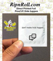 Printed White Foil with Full Color imprint - Kids Happen