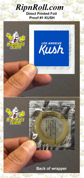 Printed White Foil with Full Color imprint - KUSH