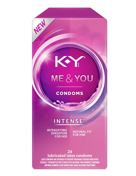 KY Intense Lubricated Latex Condoms