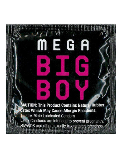 Mega Big Boy Condoms Bulk wrapper