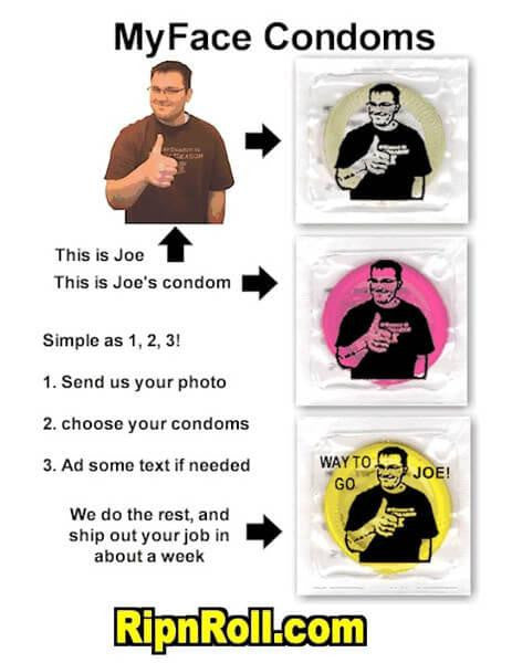 Custom Bulk Clear Cellophane Condoms