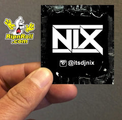 Nix - Printed Black Foil with Full Color imprint