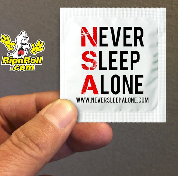 Printed White Foil Face with White Back - Full Color imprint - NSA