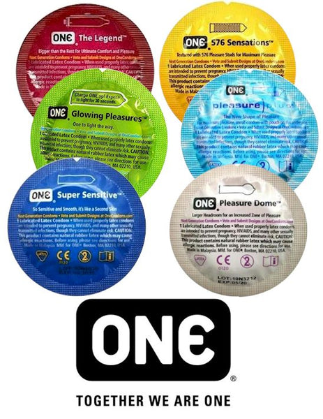 One Condoms Assortment Sampler