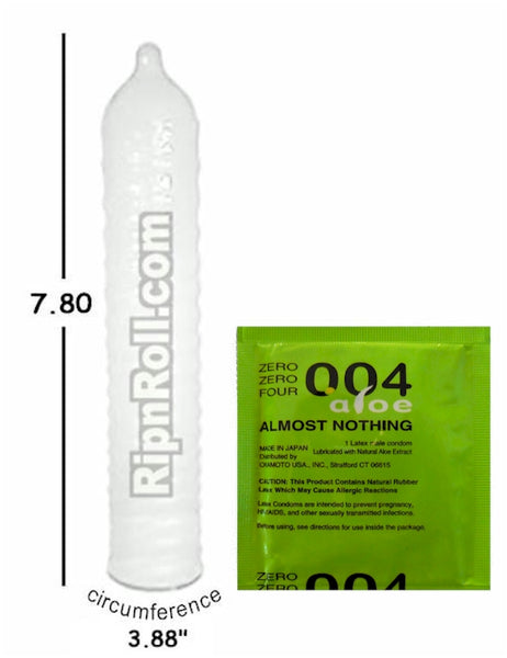 004 Zero Zero Four condoms with aloe