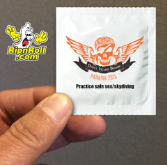 Printed White Foil condoms with Full Color imprint - Panama