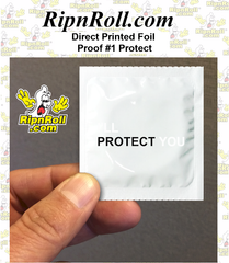 Protect - Printed White Foil with Full Color imprint