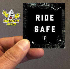 Printed Black Foil with Full Color imprint - Ride Safe