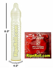 Snakeskin Python Condoms - RipnRoll.com