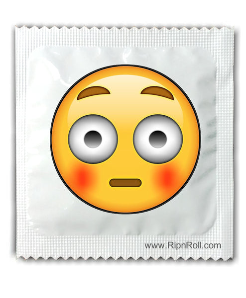 Shy emoji condoms