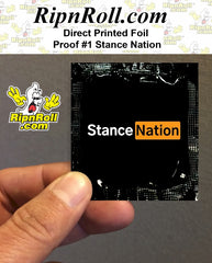 Printed Black Foil with Full Color imprint - Stance Nation