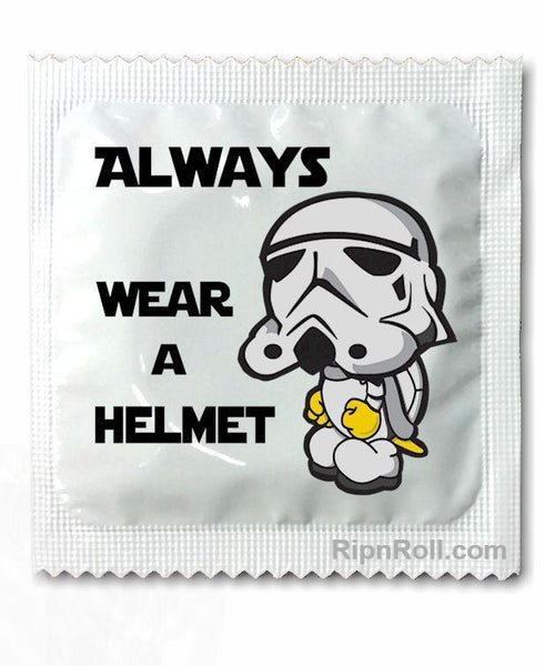 Star Wars Trooper - wear a helmet