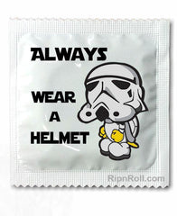 Star Wars Trooper - wear a helmet