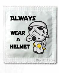 Star Wars Trooper - wear a helmet