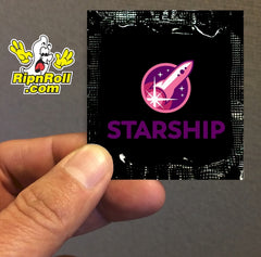 Starship - Printed Black Foil with Full Color imprint