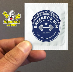 Sweeney - Printed White Foil with Full Color imprint