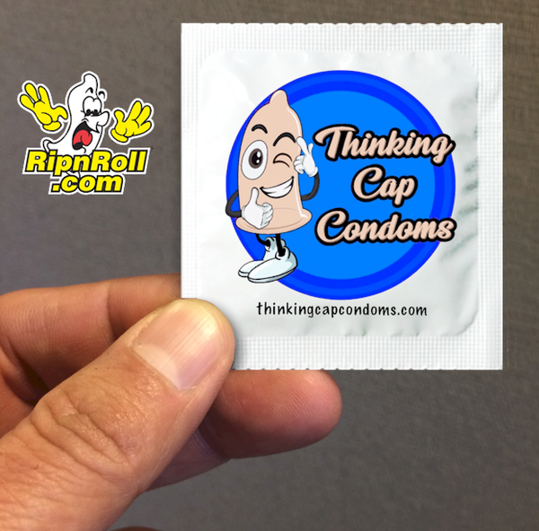 Printed White Foil with Full Color imprint - Thinking Cap 3