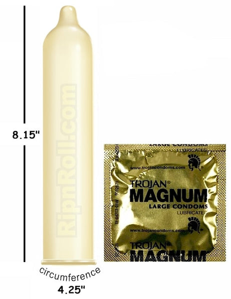 Trojan Magnum condoms - RipnRoll.com