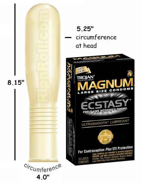 Trojan Magnum Ecstasy condoms - RipnRoll.com
