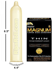 Trojan Magnum THIN condoms - RipnRoll.com