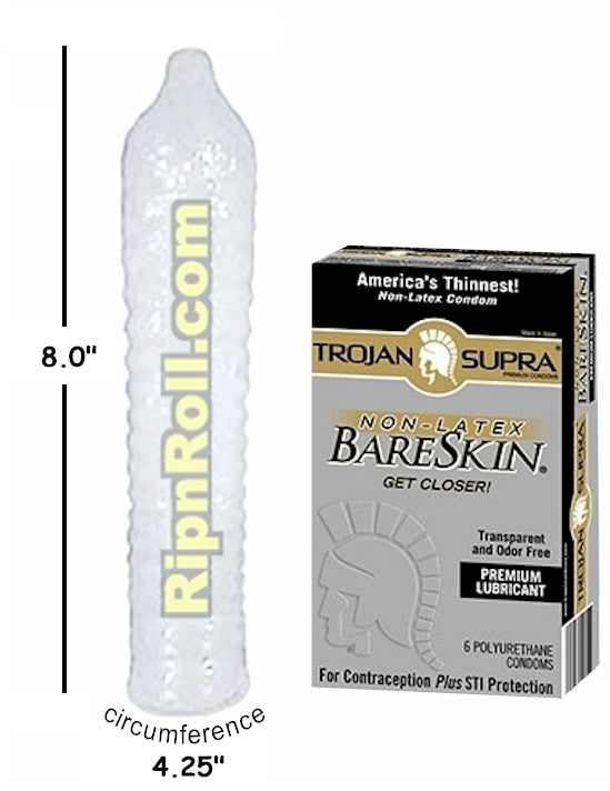 Trojan Supra Condoms - Lubricated, Non Latex - RipNRoll Condoms Trojan Supra Condoms - Lubricated, Non Latex - RipNRoll Condoms