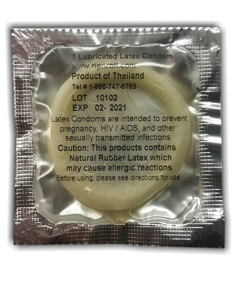 back of spinner Condoms