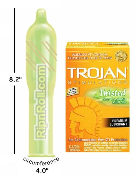 Trojan Twisted Stimulations Condoms - RipnRoll