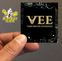 VEE - Printed Black Foil with Full Color imprint