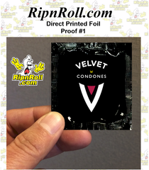 Velvet - Printed Black Foil with Full Color imprint